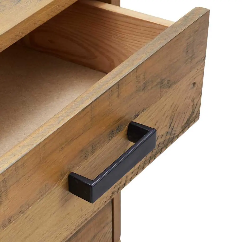 Bedside Cabinet Solid Pine Wood 40x30x55cm Brown 2 Piece