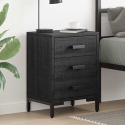 Practical Black Bedside Cabinets 2 pcs for Your Bedroom