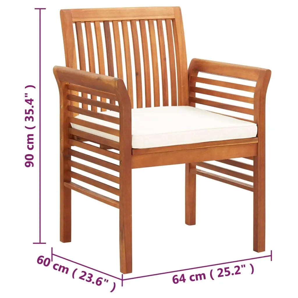 8-Piece Outdoor Dining Chairs Set for Gardens