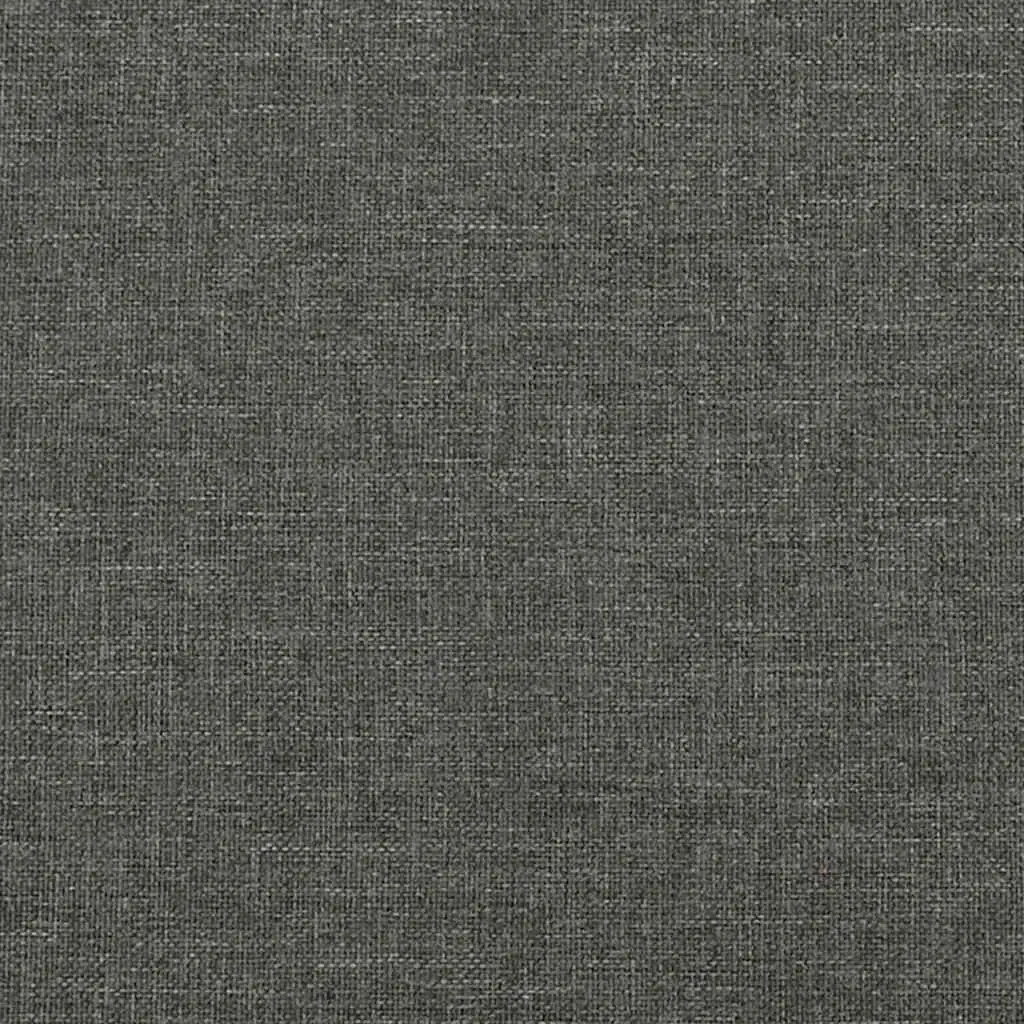 Box Spring Bed Frame Queen Size Grey Fabric Bedroom Furniture with Plywood Slats