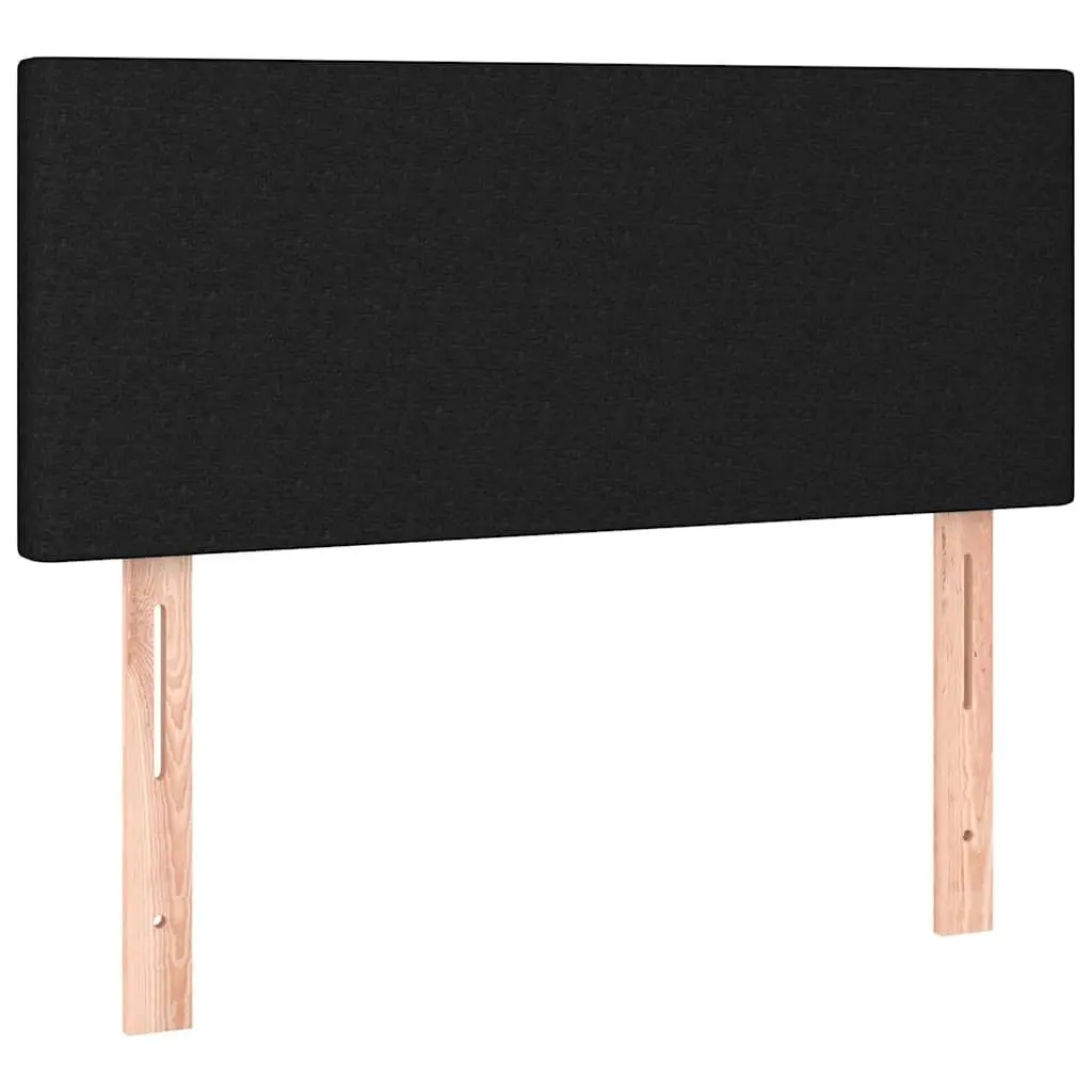 Black Fabric LED Headboard 100cm with Height Adjustability