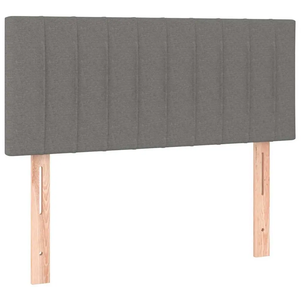 LED Headboard Grey 100x5x78/88 cm Fabric Adjustable Height Modern Bedroom Wall
