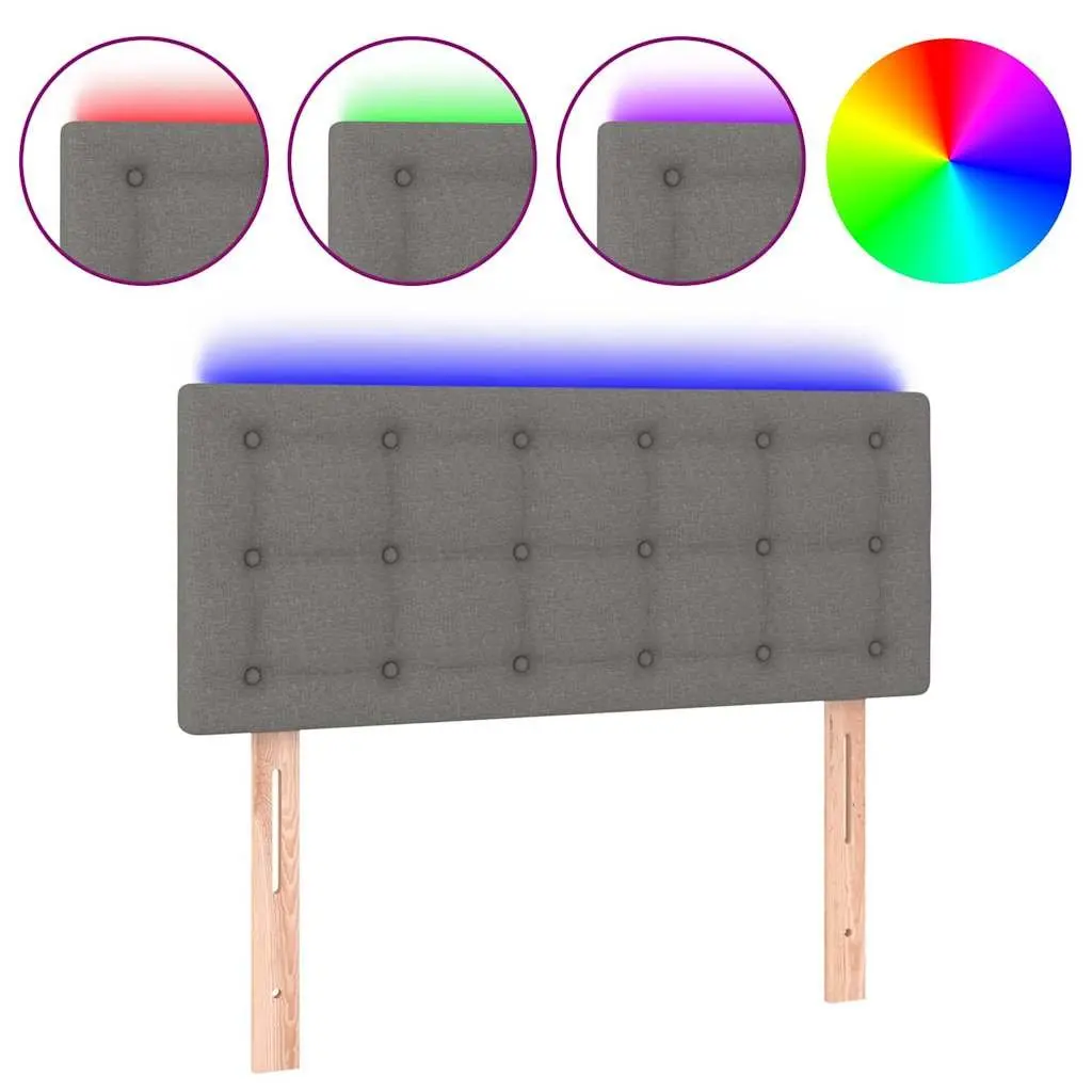 Grey Fabric LED Headboard for Any Bedroom