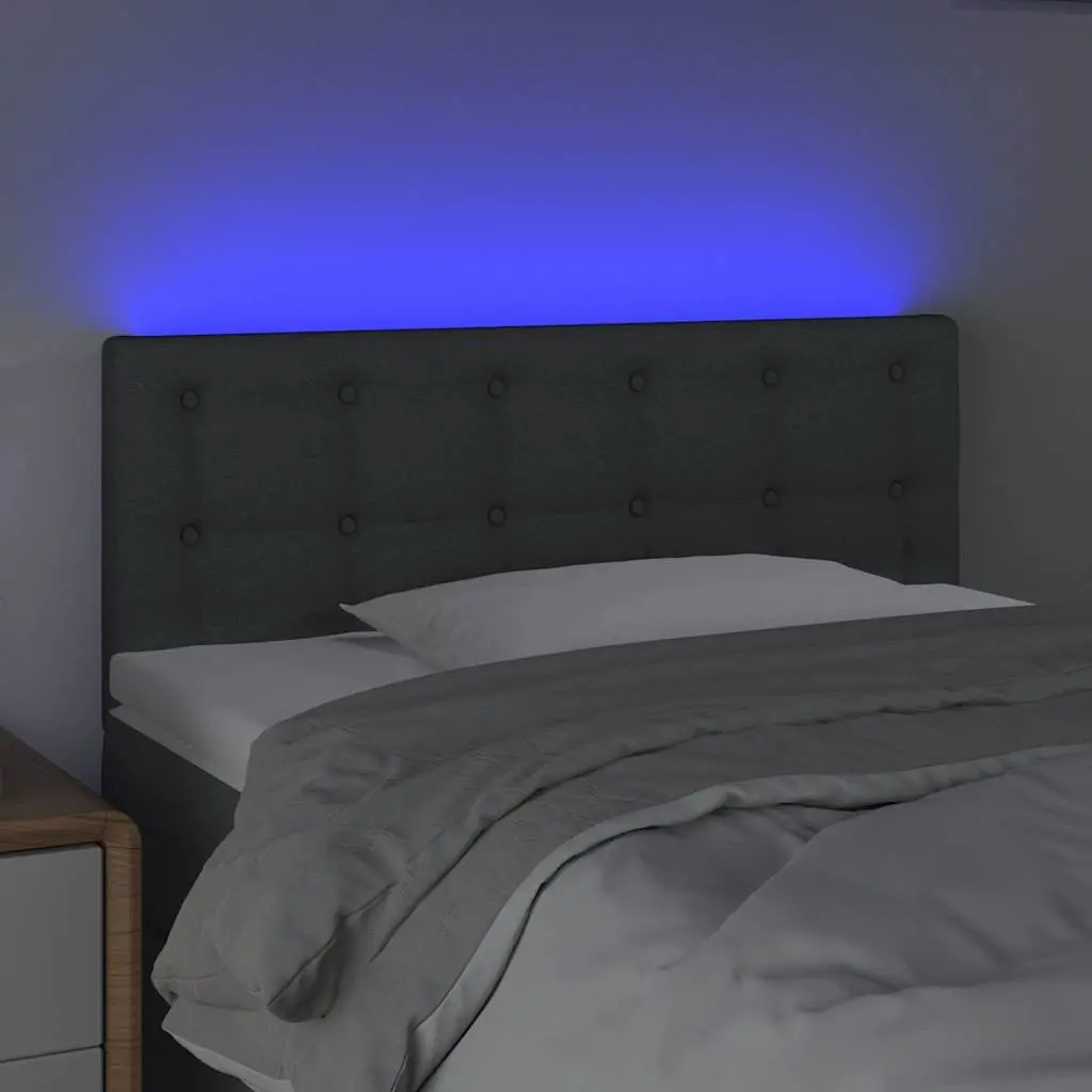 Grey Fabric LED Headboard for Any Bedroom