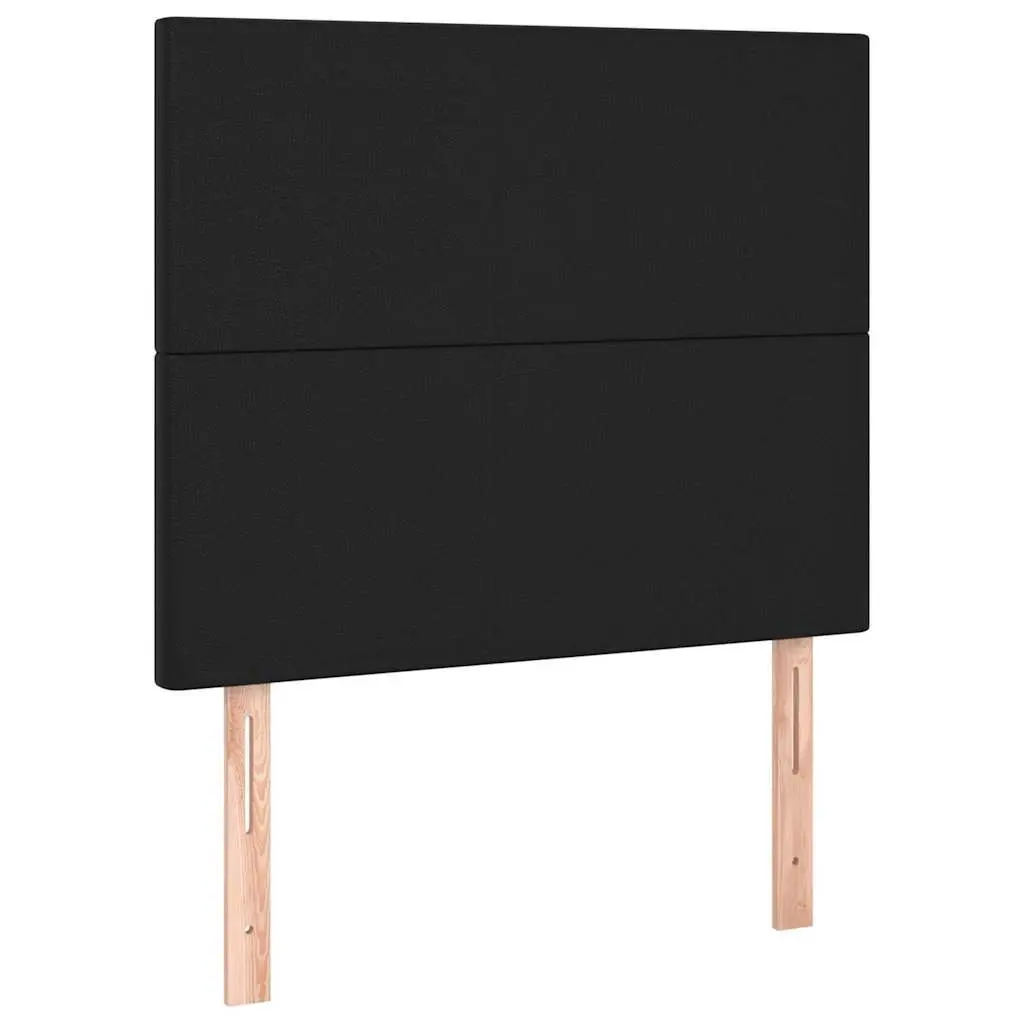 LED Headboard 100 cm Black Faux Leather Modern Bedroom Bed Backrest Adjustable