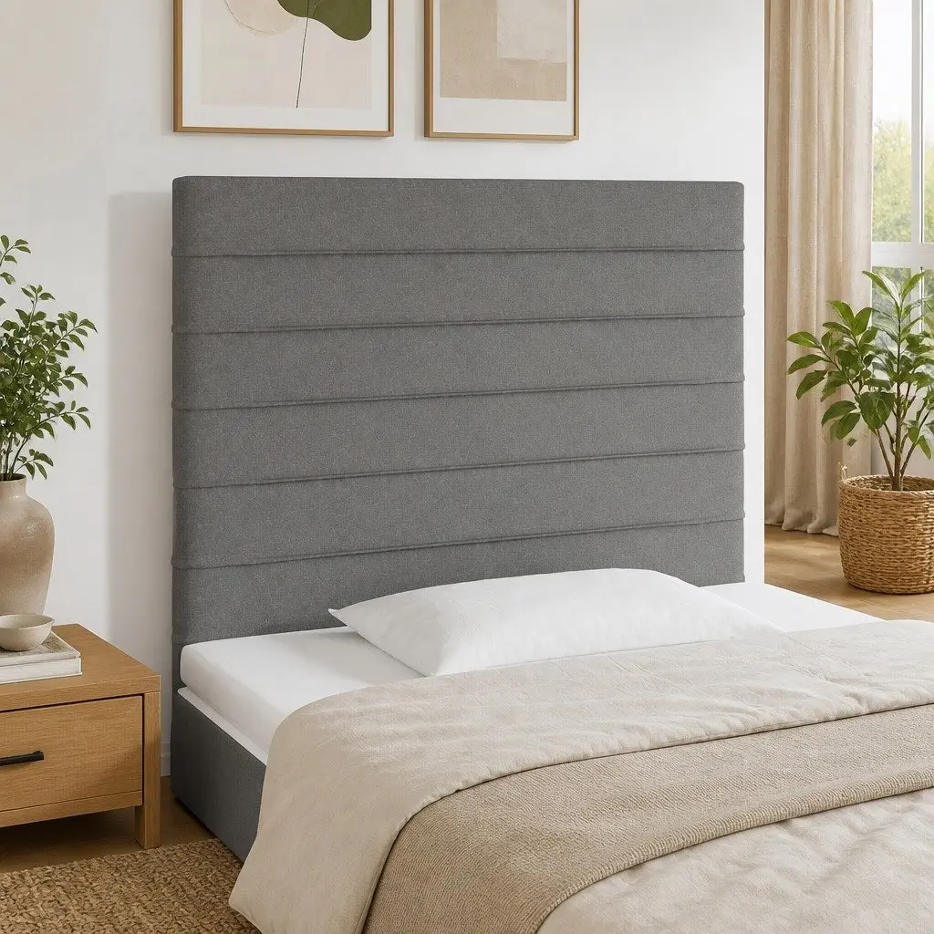 LED Headboard 80cm Dark Grey for Any Bedroom Setup