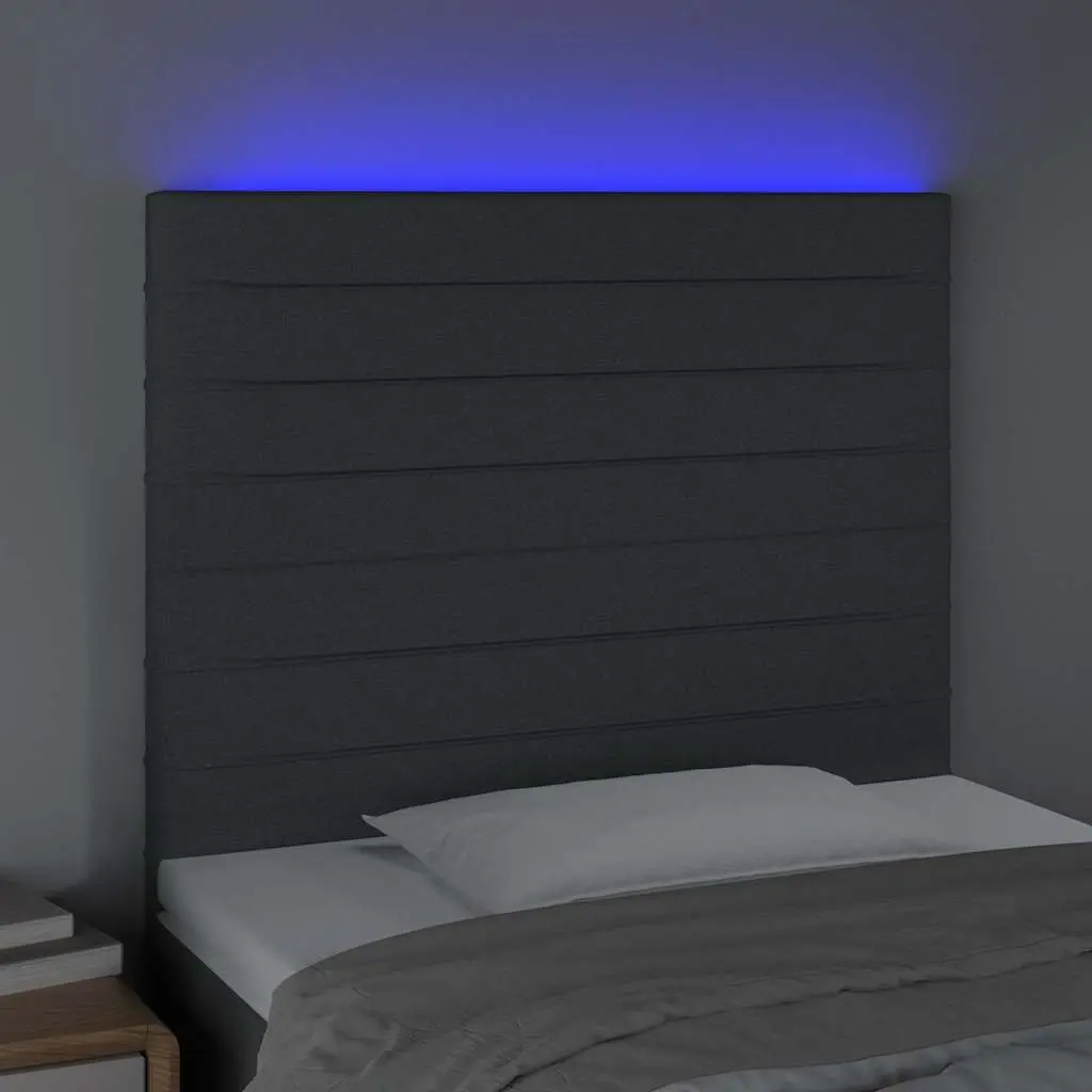 LED Headboard 80cm Dark Grey for Any Bedroom Setup