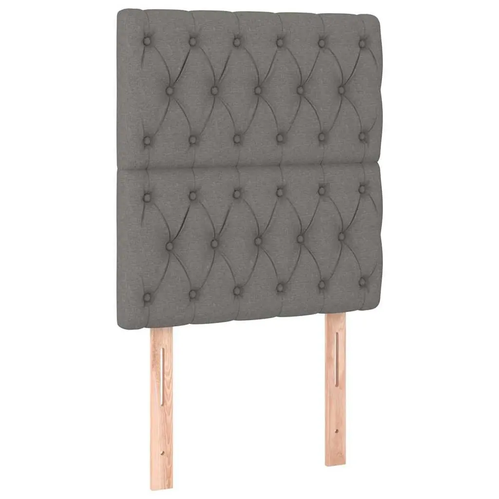 LED Headboard 80cm Dark Grey for Reading and Relaxing