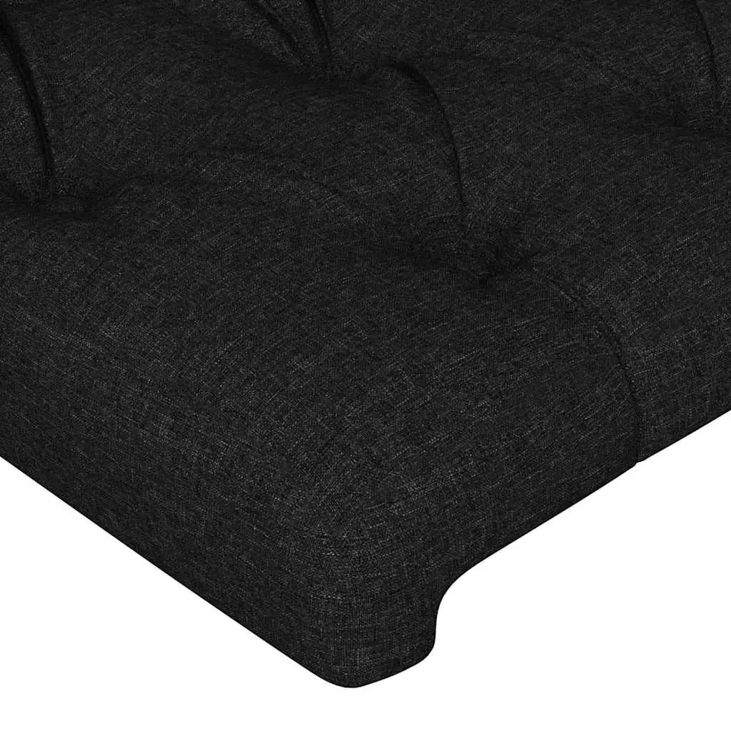 LED Headboard 80cm Black Fabric Bed Back Support Modern Bedroom Adjustable