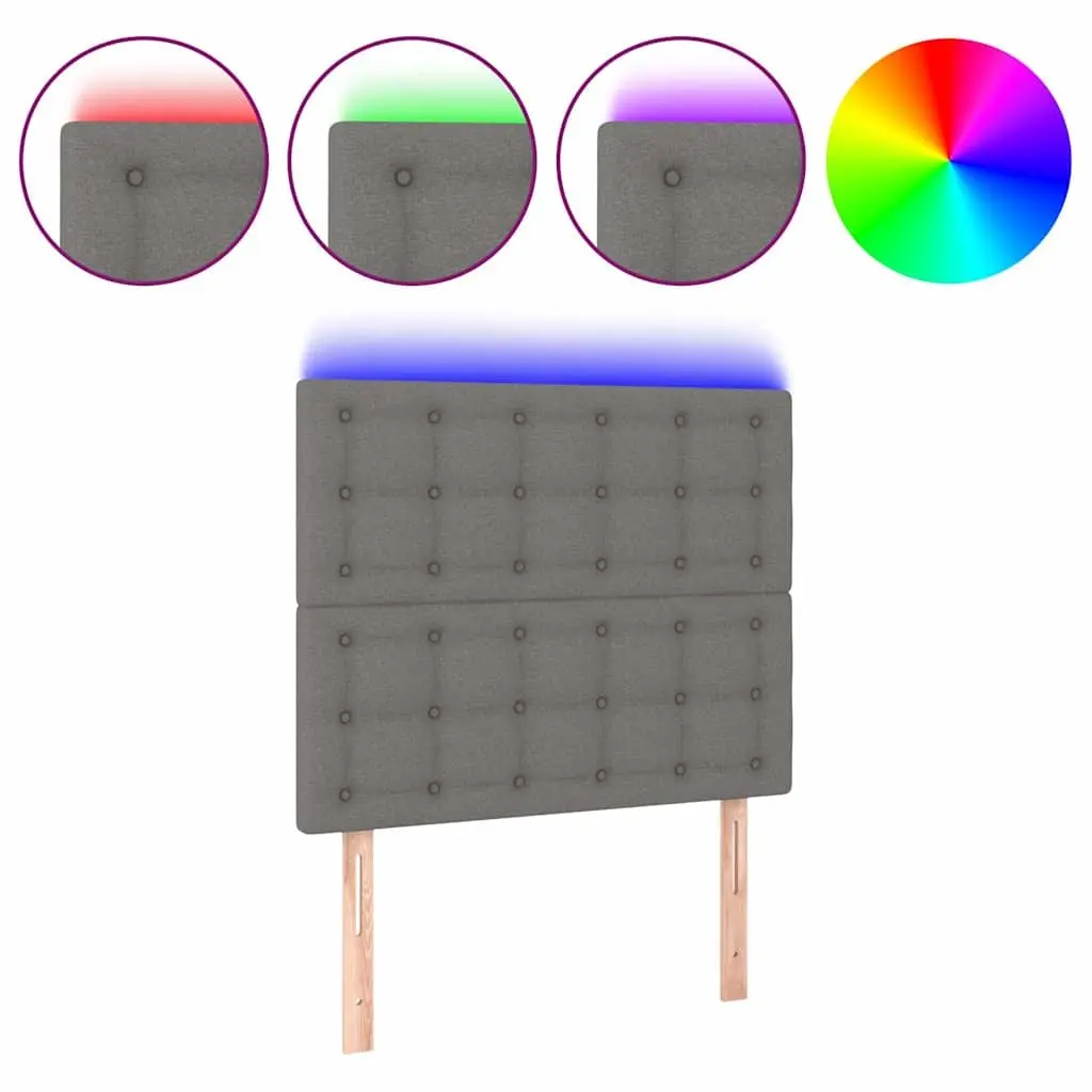 80 cm Grey LED Headboard for Various Settings
