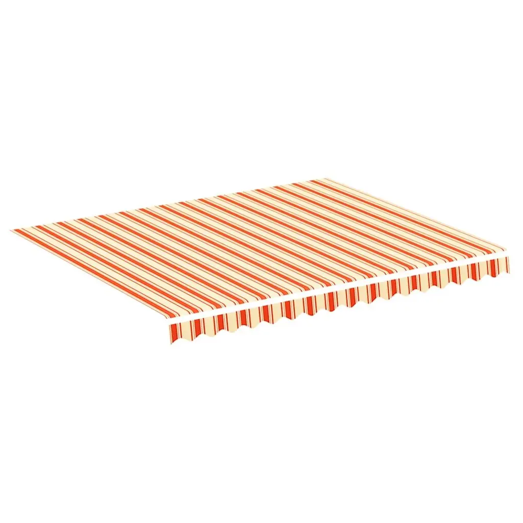 Patio Garden Sunshade Replacement Fabric 3x2.5m Polyester Yellow Orange UV Resistant