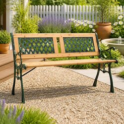 Practical 122cm Garden Bench for Outdoor Use