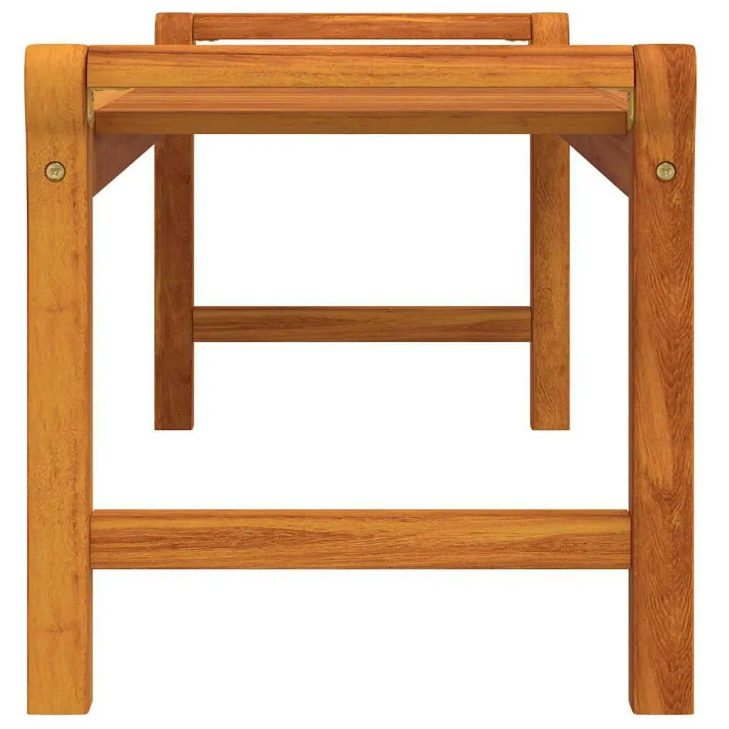 Coffee Table 100x50x50 cm Solid Acacia Wood Slatted Design Side Accent Living