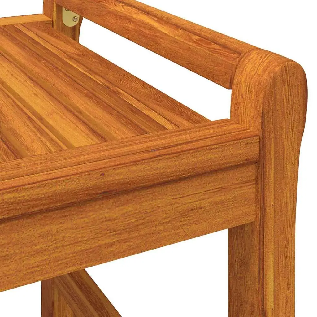 Coffee Table 100x50x50 cm Solid Acacia Wood Slatted Design Side Accent Living