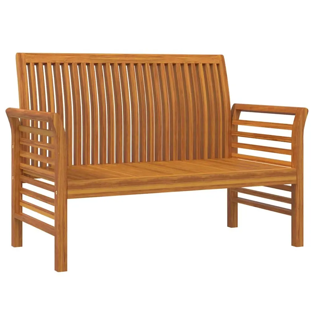 Garden Lounge Set 2 Piece Outdoor Furniture with Cushions Solid Wood Brown