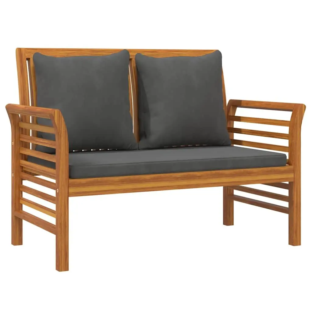 Garden Lounge Set Solid Wood 2 Piece Outdoor Furniture Brown