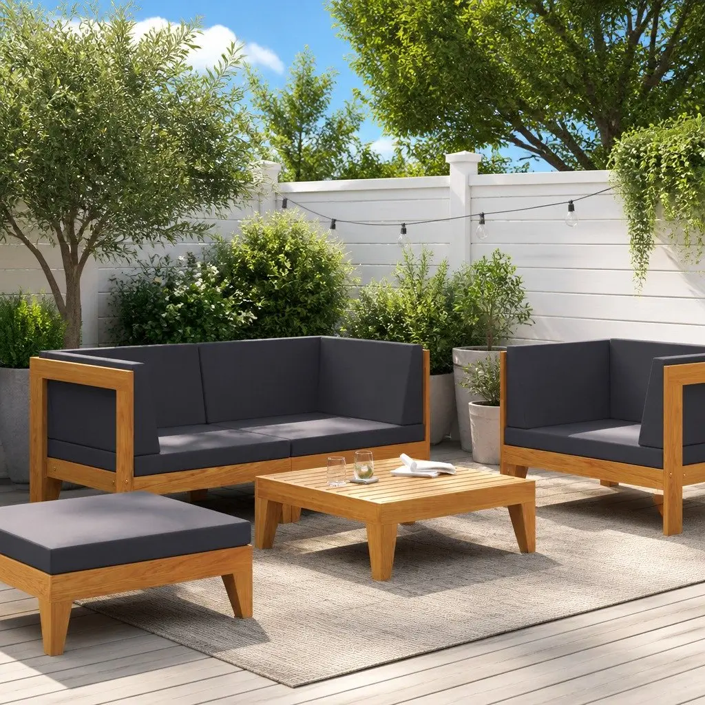 2-Piece Outdoor Lounge Set for Relaxing