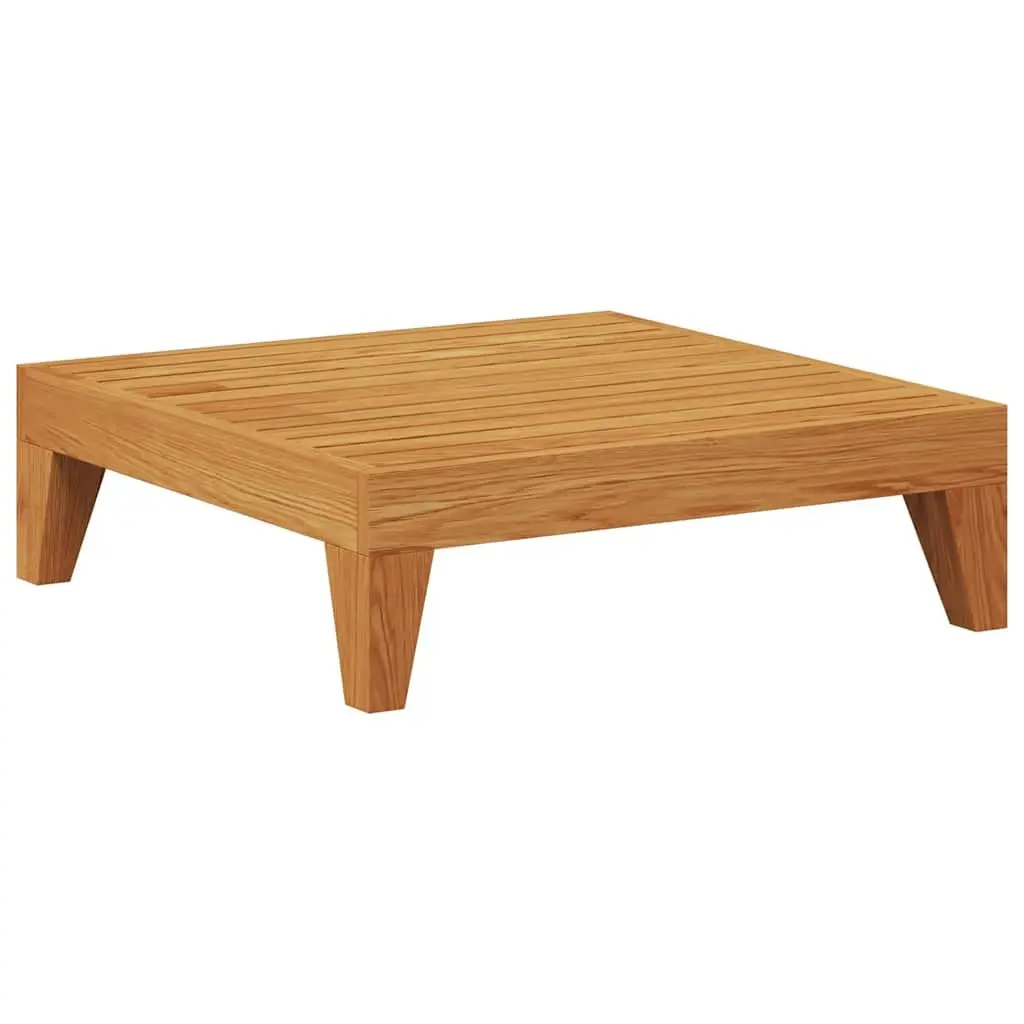 Outdoor Sectional Footrest Ottoman with Cushion Solid Wood Lounge Garden Patio
