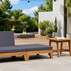 Practical Ottoman Footrest for Versatile Outdoor Use