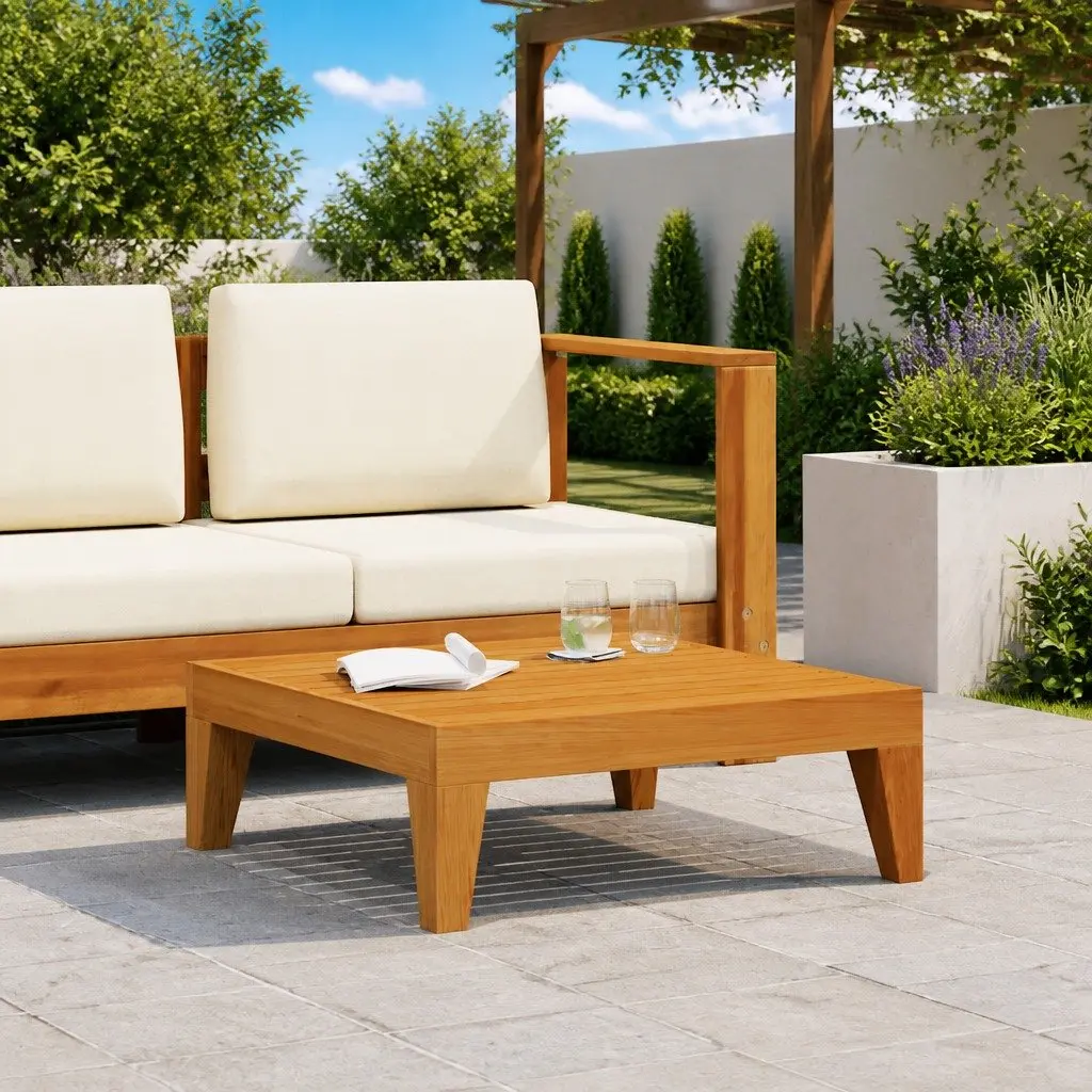 Solid Acacia Wood Garden Table 68.5x68.5x24cm Outdoor Furniture Brown