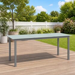 Practical Grey Outdoor Dining Table for Patios and Gardens