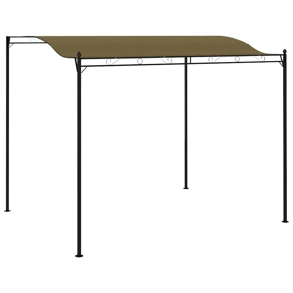 Outdoor Canopy Steel Frame Polyester 3x2.4m Taupe Sunshade Awning Garden Shelter Patio Cover
