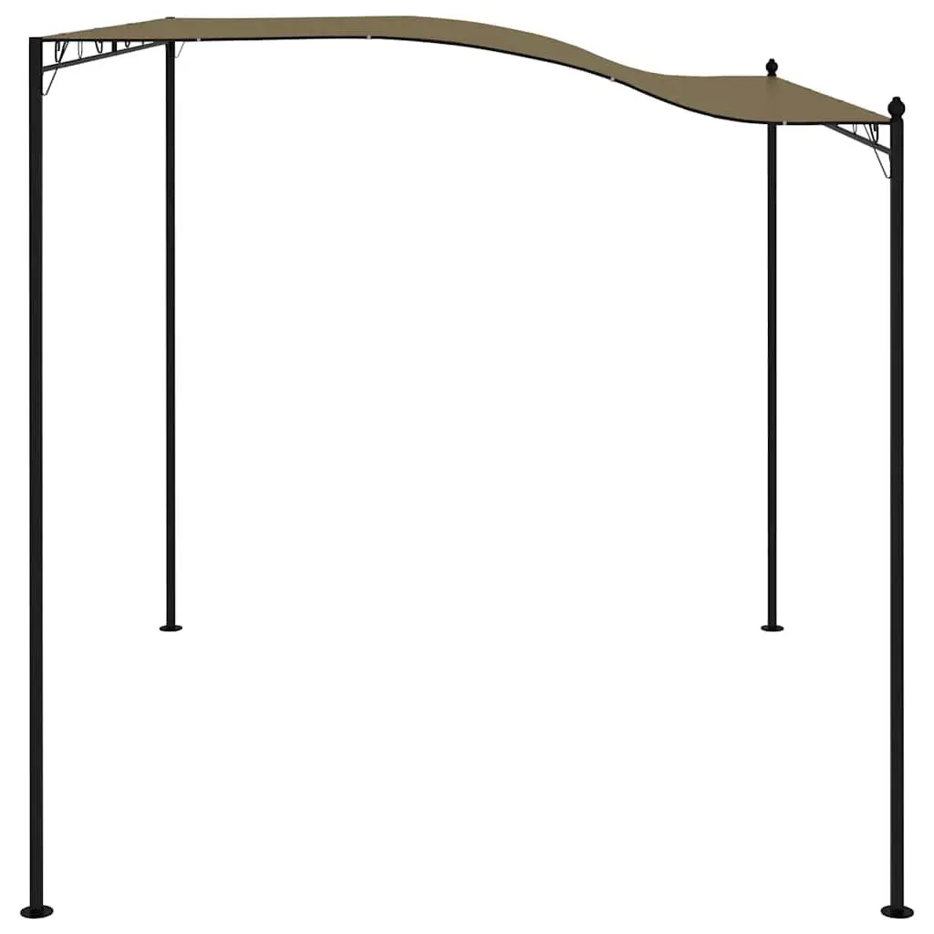 Outdoor Canopy Steel Frame Polyester 3x2.4m Taupe Sunshade Awning Garden Shelter Patio Cover