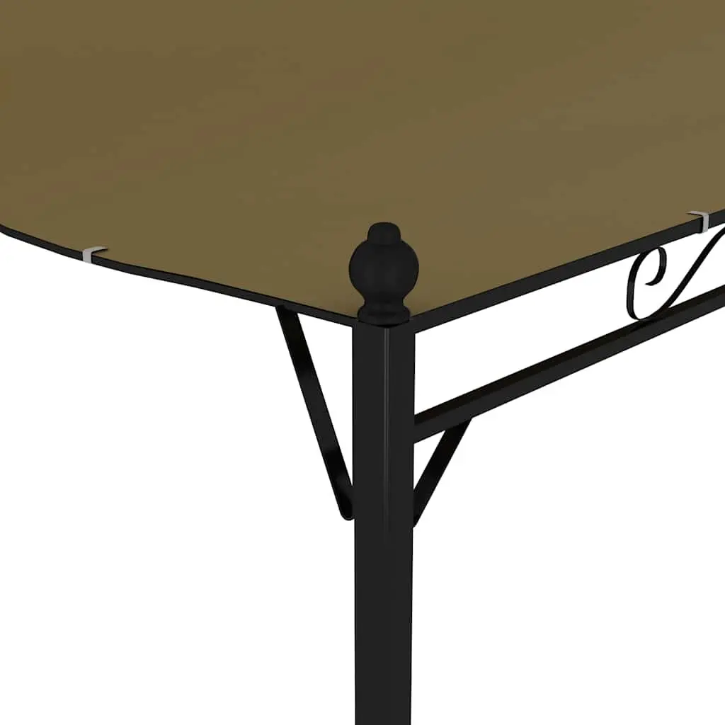 Outdoor Canopy Steel Frame Polyester 3x2.4m Taupe Sunshade Awning Garden Shelter Patio Cover