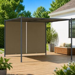 Practical 3x3m Pergola with Adjustable Canopy for Home