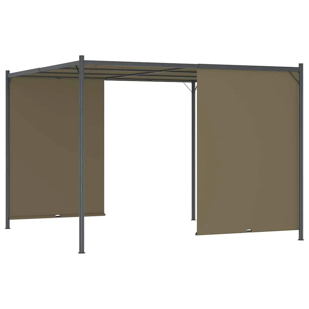 3x3m Pergola with Adjustable Canopy for Home