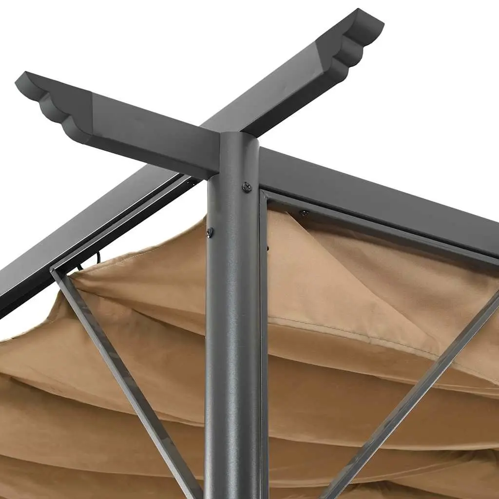 3x3m Pergola with Retractable Roof System