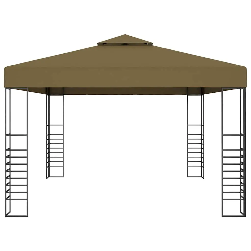 Gazebo 3x4 m Outdoor Canopy Vented Roof Garden Patio Shade Structure Steel Frame