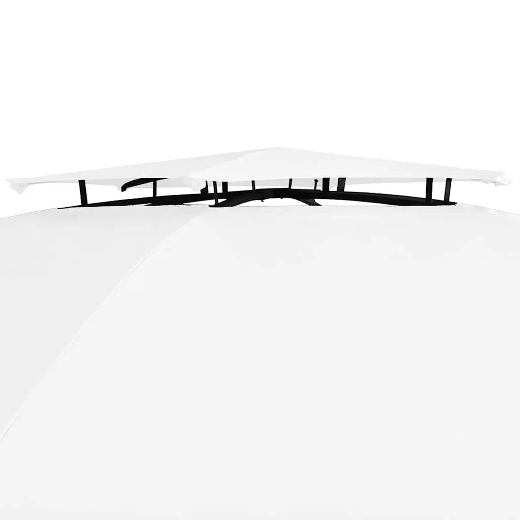 Garden Marquee Gazebo Outdoor Canopy Polyester Curtains 360x312x265cm White