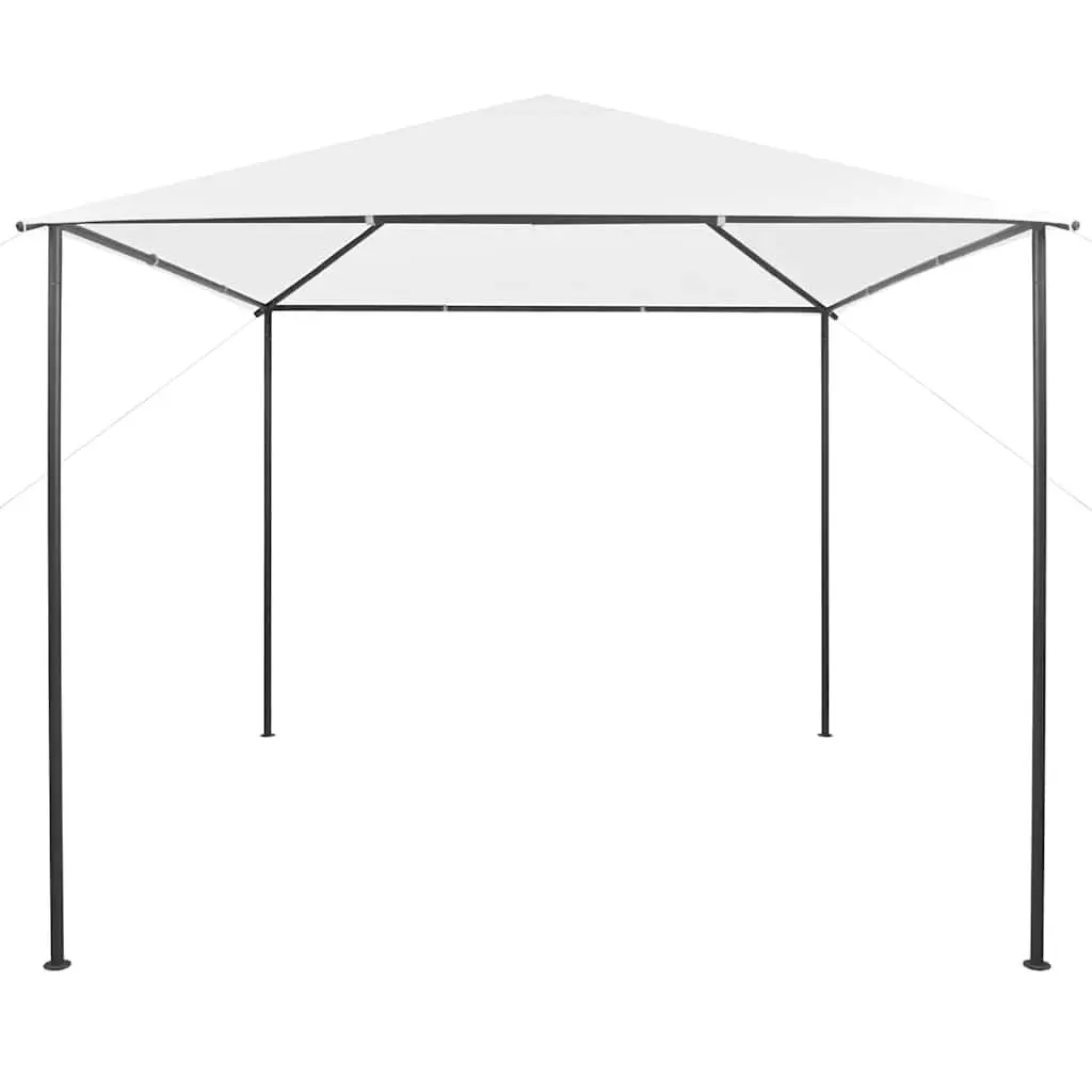 Gazebo Steel Frame Oxford Fabric 3x3x2.9 m White Outdoor Pavilion Canopy Shelter