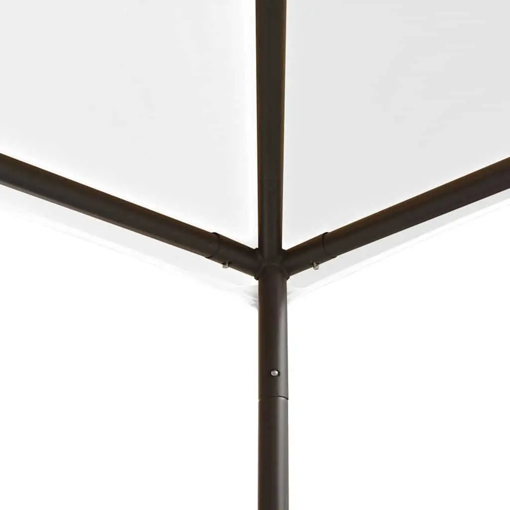 Gazebo Steel Frame Oxford Fabric 3x3x2.9 m White Outdoor Pavilion Canopy Shelter