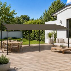 Practical Garden Sunshade Awning for Patios and Events 6x3m