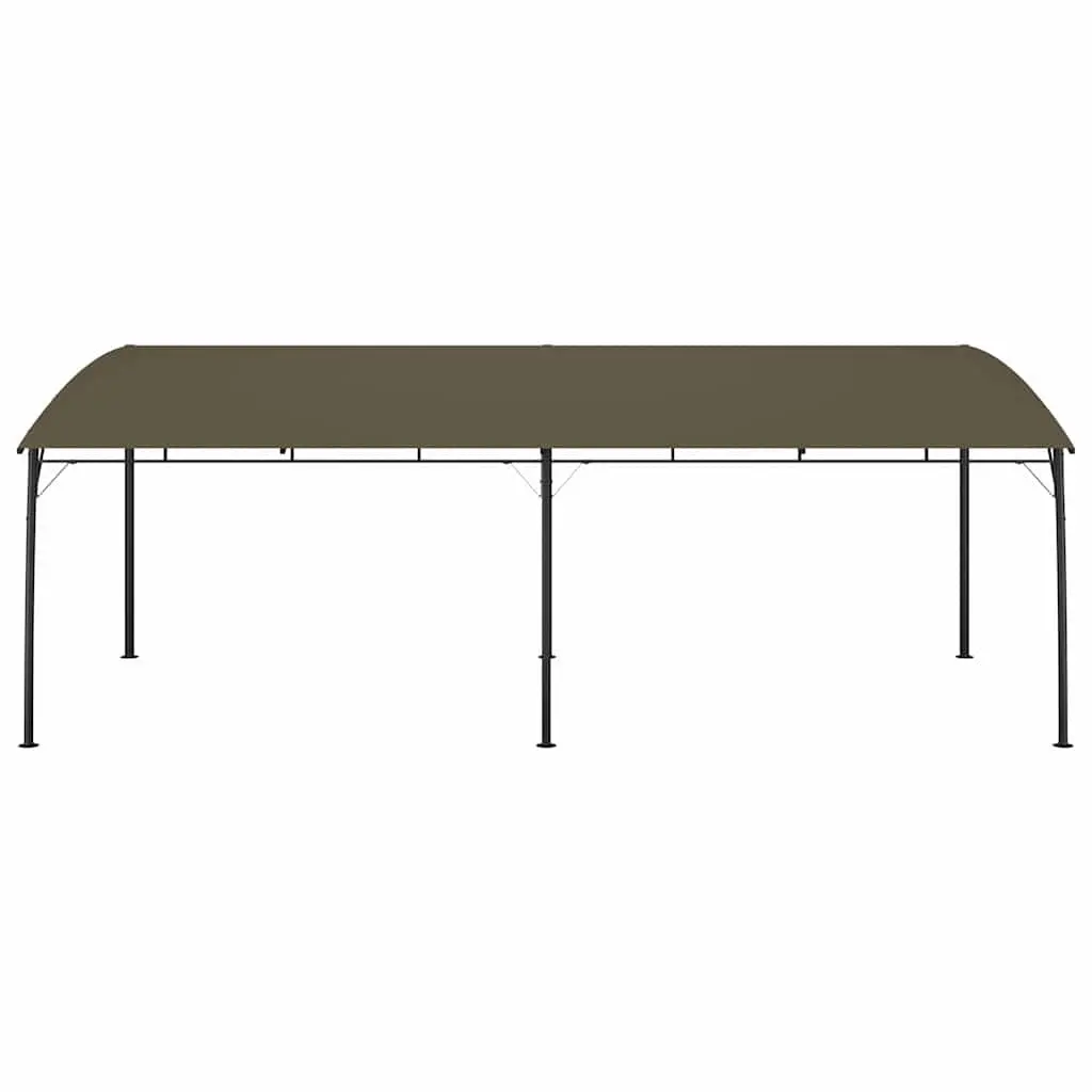 Garden Sunshade Awning Metal Frame Fabric 6x3m Taupe