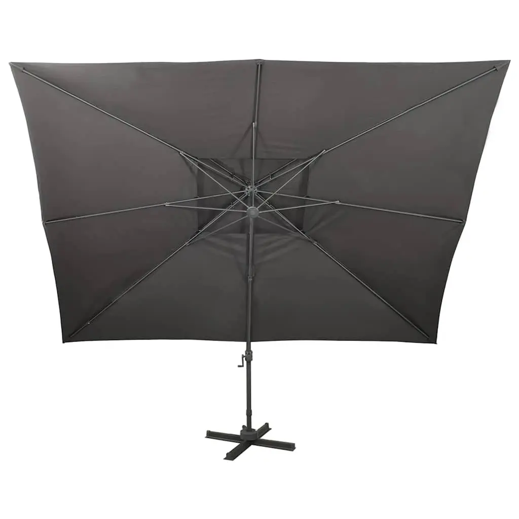 Outdoor Parasol with 360-Degree Tilt Function