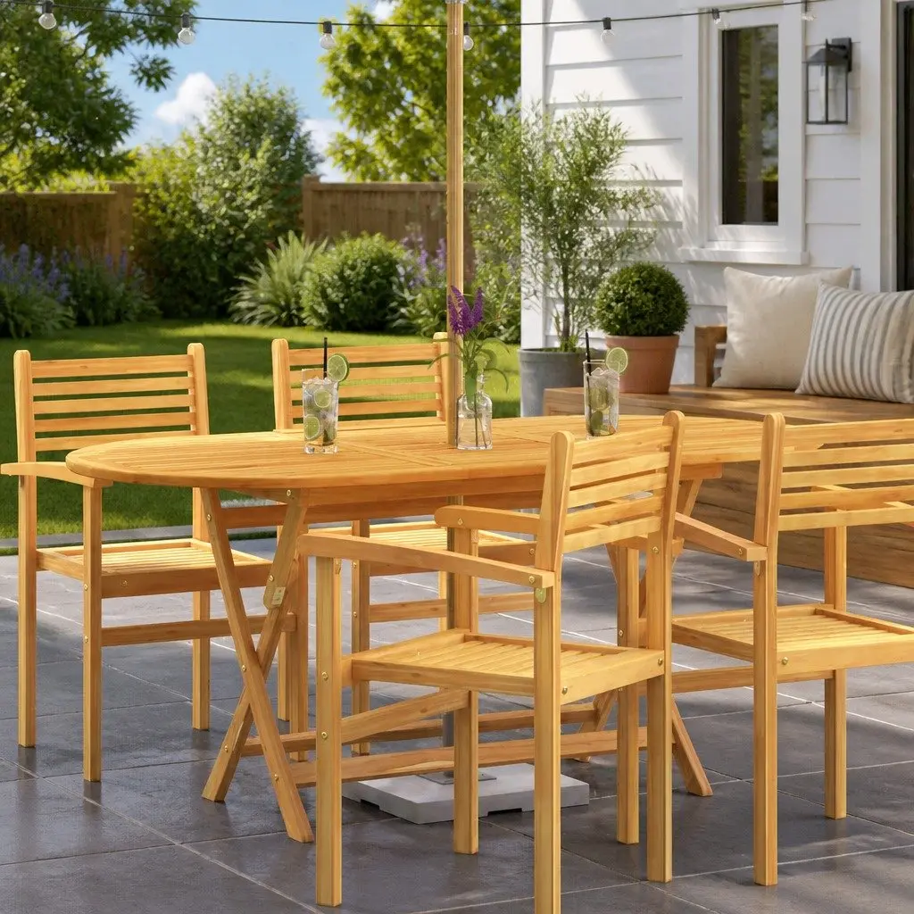 Folding Outdoor Dining Table for Home Use
