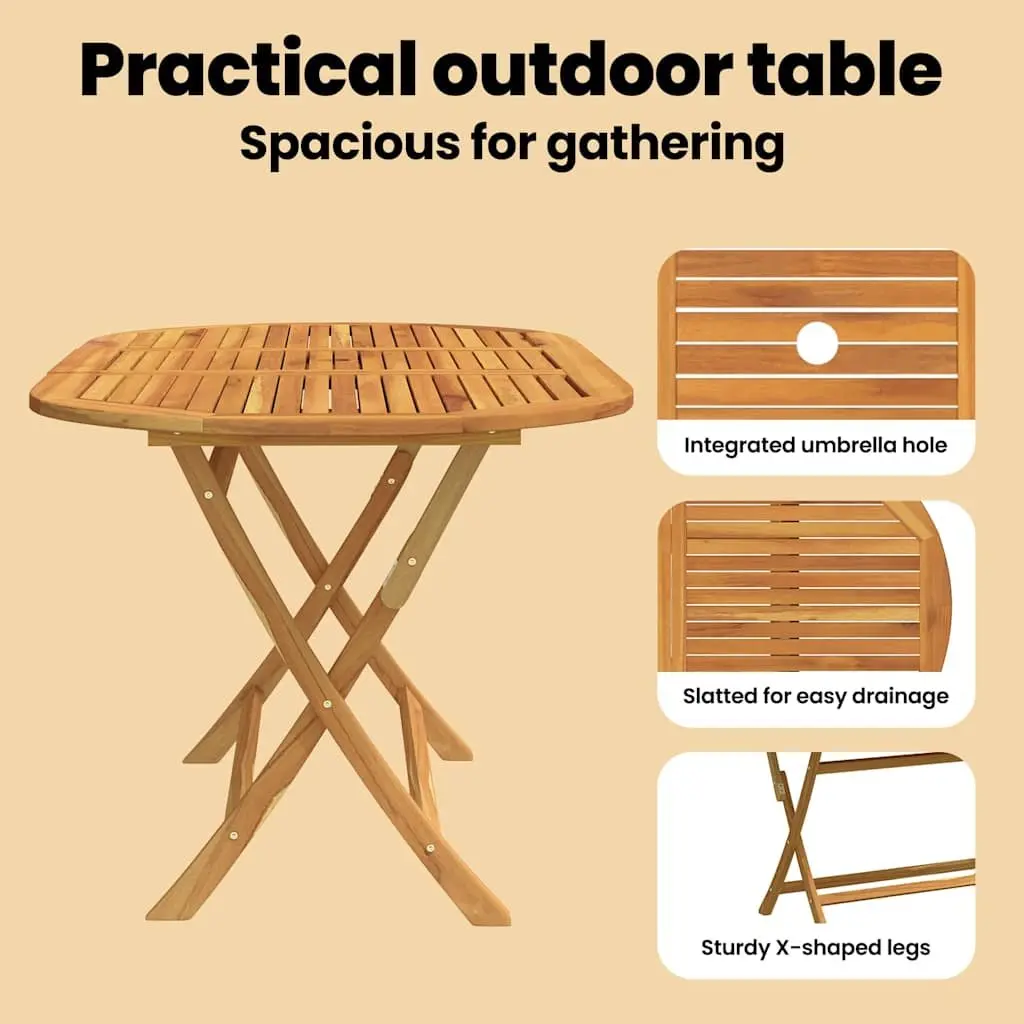 Folding Outdoor Dining Table for Home Use