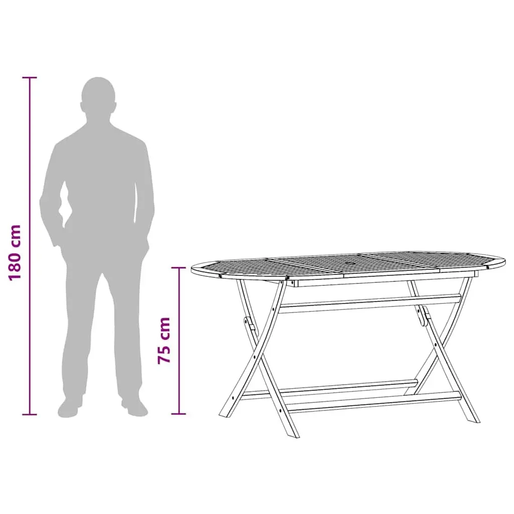 Folding Outdoor Dining Table for Home Use