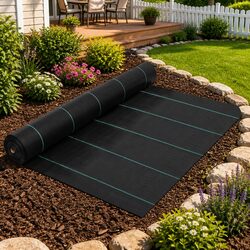 Versatile 1x10m Weed Control Mat for Home Gardens