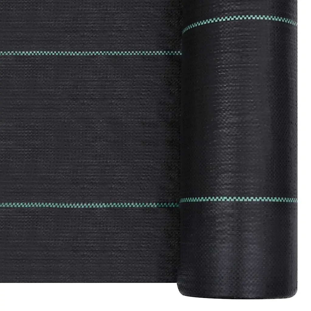 Weed Control Mat Polypropylene 1x10m Black Landscape Fabric