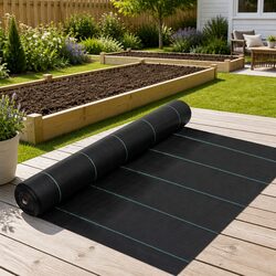 Essential 2x25 m Weed Control Mat for Home Gardening Needs