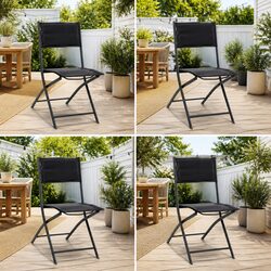 Folding Chairs Set for Home and Garden Use