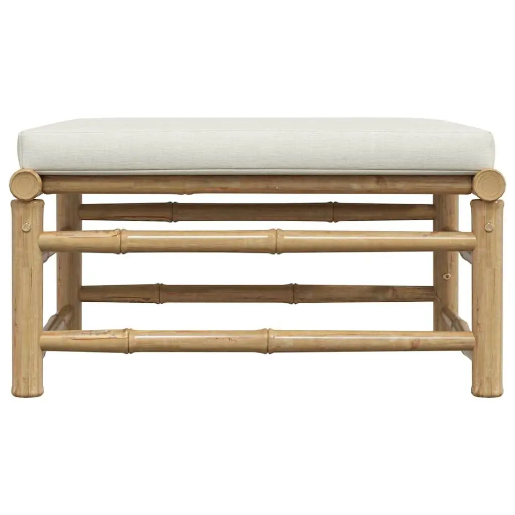 Modular Bamboo Outdoor Footrest for Flexible Seating