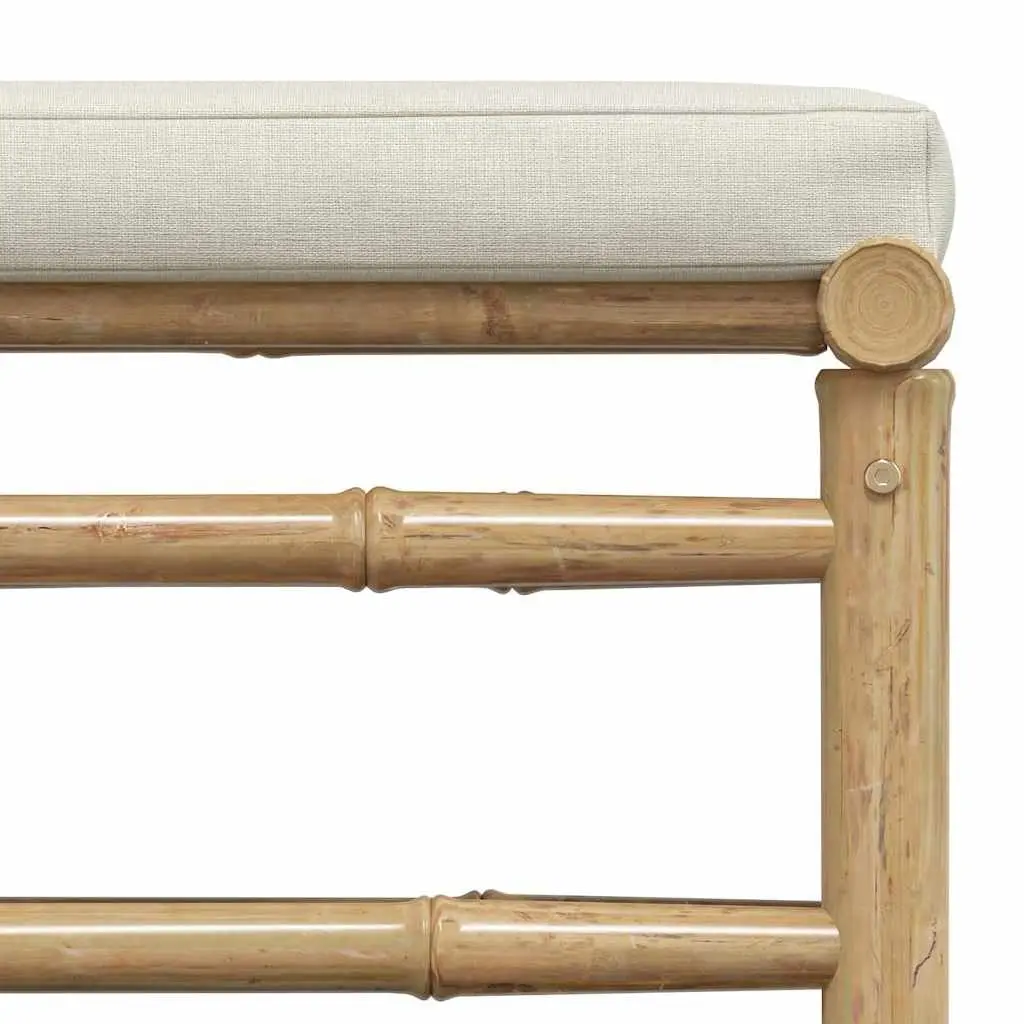 Modular Bamboo Outdoor Footrest for Flexible Seating