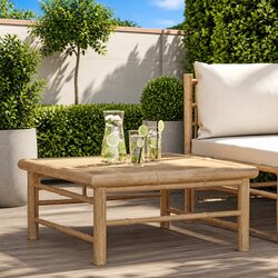 Practical Bamboo Garden Table for Your Outdoor Needs 65x65x30cm