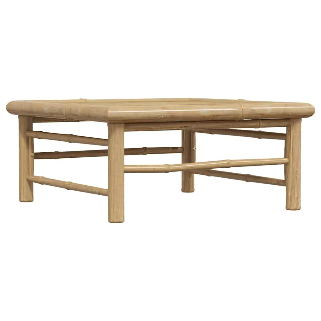 Bamboo Outdoor Garden Table 65x65x30cm Brown Patio Furniture Modular Design