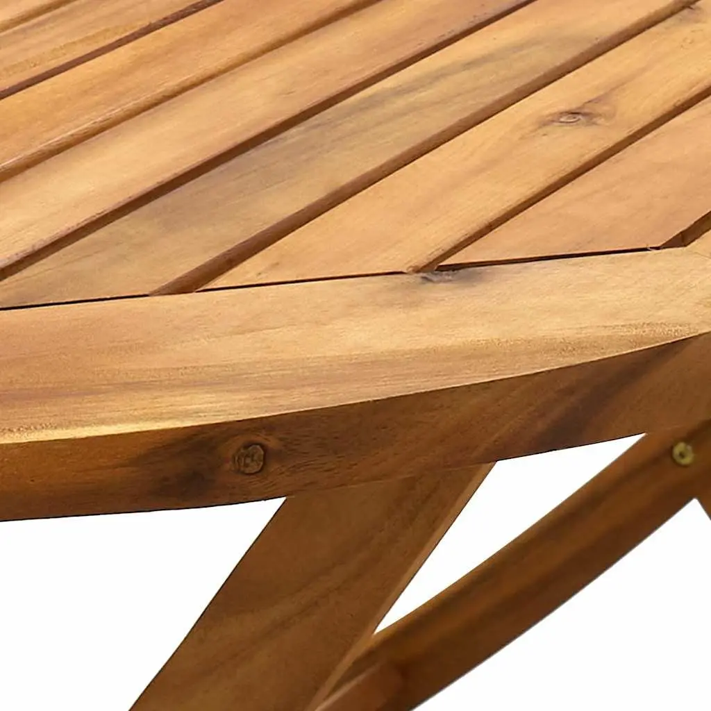 Folding Garden Dining Table 160x85x75cm Outdoor Patio Furniture Brown
